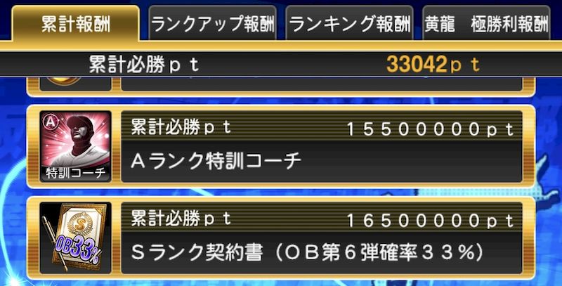 必勝アリーナ報酬SランクOB確率33%カン違い