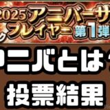 アニバーサリーとは？投票結果