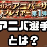 アニバーサリー選手とは？