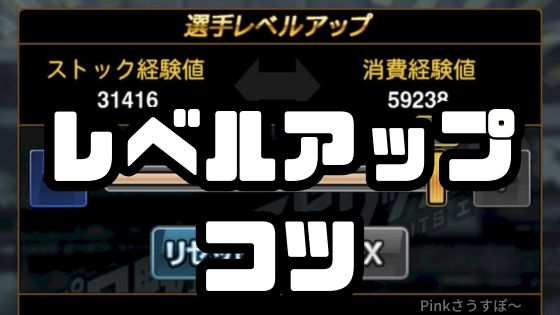 レベルアップコツ