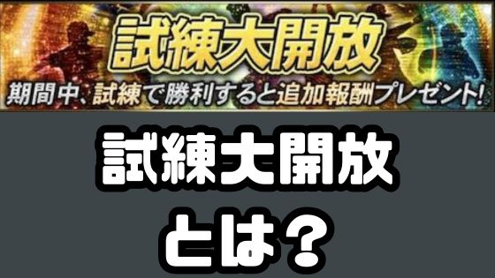 試練大開放とは？