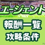 エージェントA条件と報酬一覧