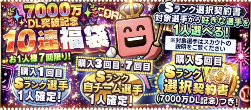 7000万DL福袋概要