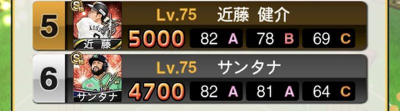 プロスピ野球盤選手
