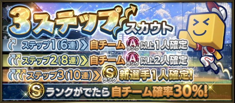 プロスピA3ステップスカウト