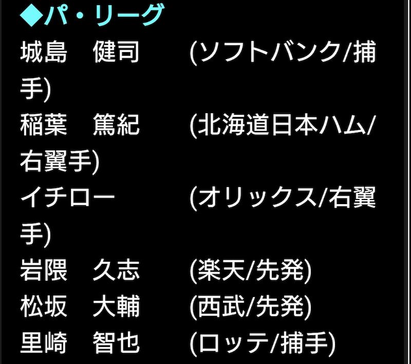 2006日本代表2009侍ジャパンパ・リーグ登場選手